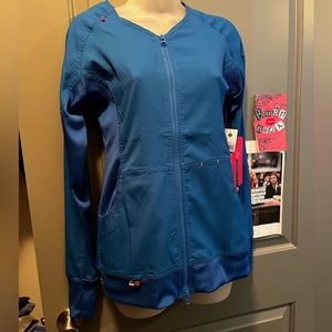 Koi Scrub Jacket style clarity in Royal blue size XS 🐠
